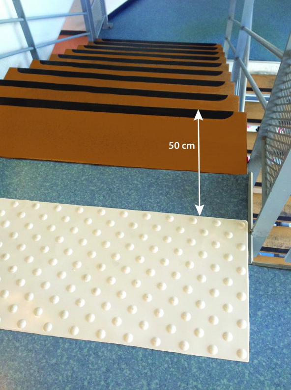 Dalle podotactile Accessdal XL Romus Blanche